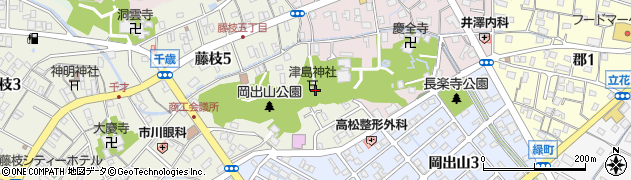 天満宮津島神社周辺の地図