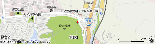 能勢電鉄平野駅自転車駐車場周辺の地図