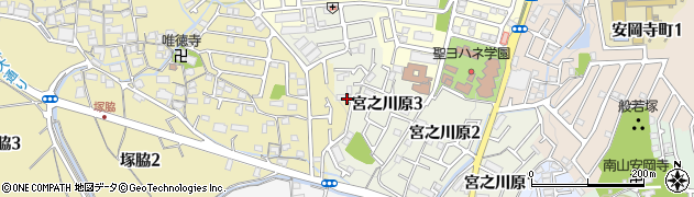 大阪府高槻市宮之川原3丁目周辺の地図