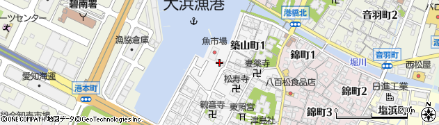 大浜漁協無線局周辺の地図