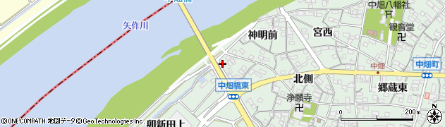 愛知県西尾市中畑町清水5周辺の地図