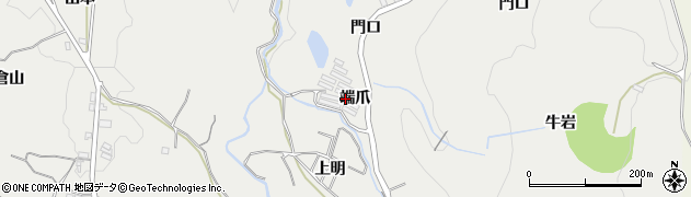 京都府宇治市白川端爪周辺の地図
