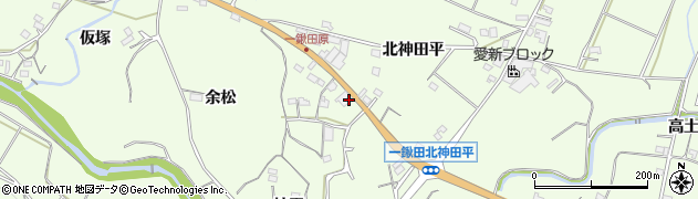 愛知県新城市一鍬田（南神田平）周辺の地図