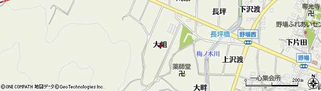 愛知県額田郡幸田町野場大岨周辺の地図
