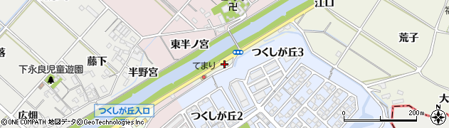 愛知県西尾市貝吹町（金葛）周辺の地図