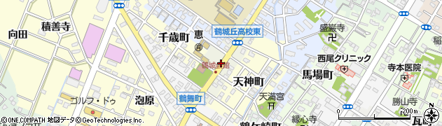 愛知県西尾市末広町周辺の地図