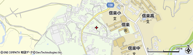 滋賀県甲賀市信楽町江田963周辺の地図