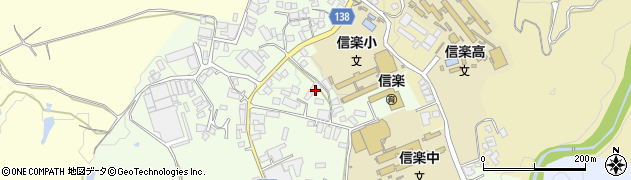 滋賀県甲賀市信楽町江田961周辺の地図