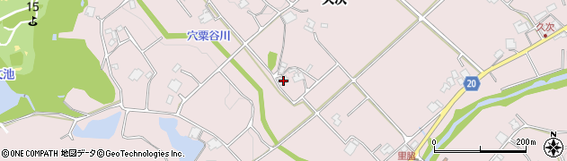 兵庫県三木市口吉川町久次346周辺の地図
