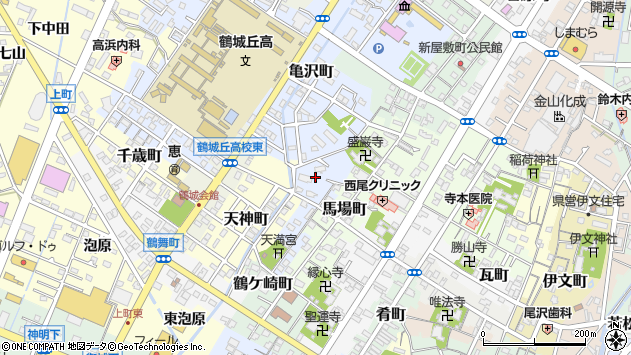 〒445-0842 愛知県西尾市弥生町の地図