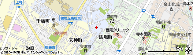 愛知県西尾市弥生町周辺の地図
