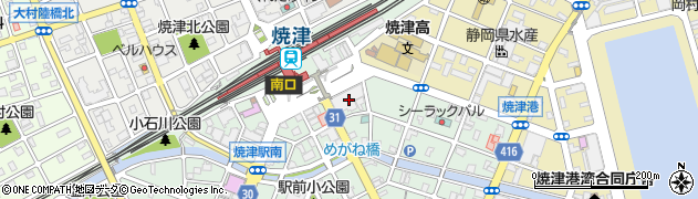 秀英予備校　焼津駅前校個別指導本部周辺の地図