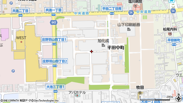 〒513-0846 三重県鈴鹿市平田中町の地図