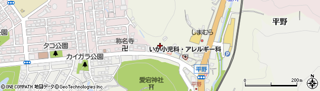 兵庫県川西市平野周辺の地図