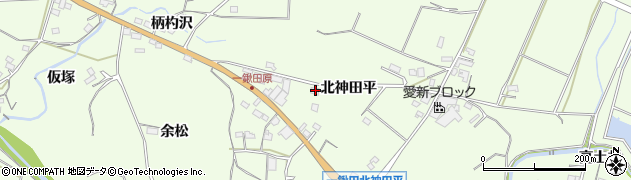 愛知県新城市一鍬田（北神田平）周辺の地図