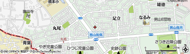 京都府八幡市西山周辺の地図