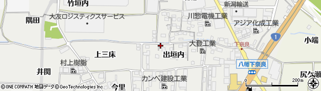 京都府八幡市下奈良出垣内48周辺の地図