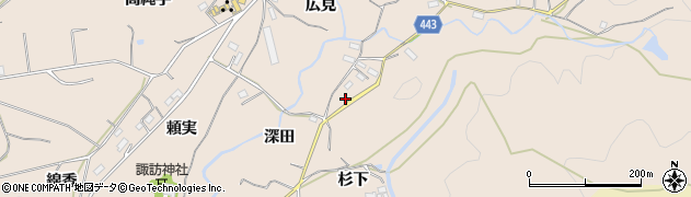 愛知県新城市黒田（杉下）周辺の地図