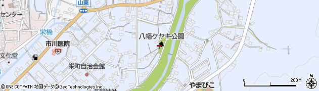 八幡ケヤキ公園周辺の地図