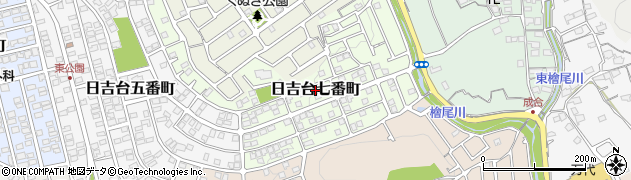 大阪府高槻市日吉台七番町周辺の地図