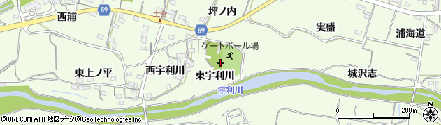 愛知県新城市一鍬田（東宇利川）周辺の地図