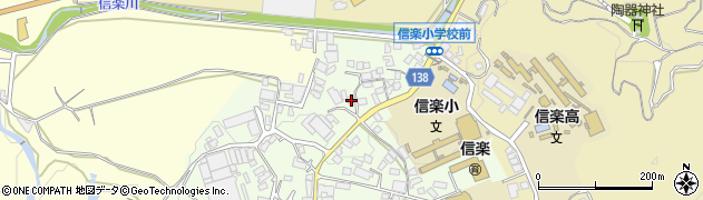 滋賀県甲賀市信楽町江田977周辺の地図