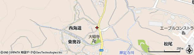 京都府宇治田原町（綴喜郡）禅定寺（西海道）周辺の地図
