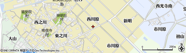 愛知県西尾市田貫町西川原34周辺の地図