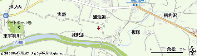 愛知県新城市一鍬田浦海道31周辺の地図