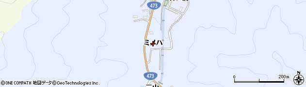 愛知県岡崎市鉢地町（ミノハ）周辺の地図