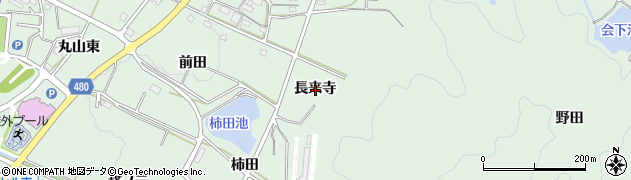 愛知県額田郡幸田町大草長来寺周辺の地図
