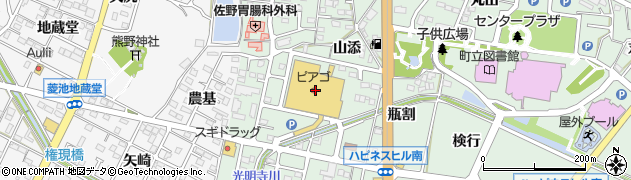 ピアゴ幸田店　専門店カネミ食品周辺の地図