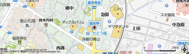 道光寺周辺の地図