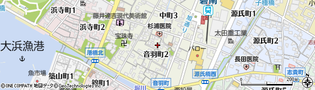愛知県碧南市音羽町2丁目周辺の地図