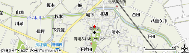 愛知県幸田町（額田郡）野場（西脇）周辺の地図
