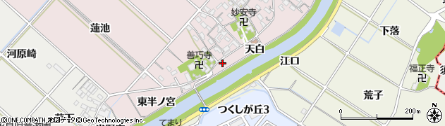 愛知県西尾市上永良町天白29周辺の地図