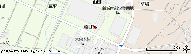 愛知県新城市一鍬田（道目記）周辺の地図