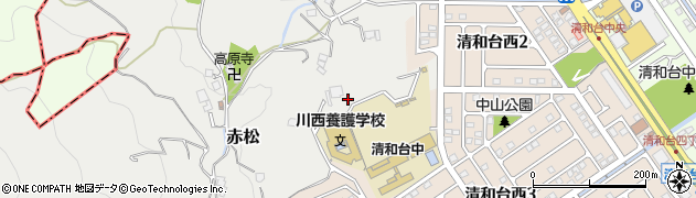 兵庫県川西市赤松（堂ノ尾）周辺の地図