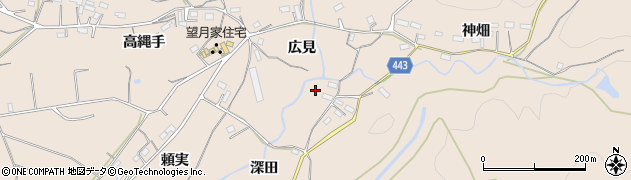 愛知県新城市黒田（深田）周辺の地図
