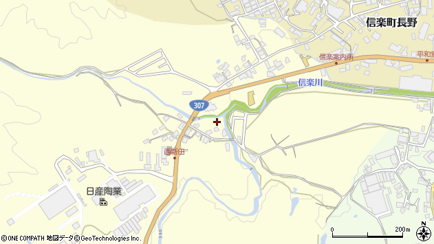 〒529-1831 滋賀県甲賀市信楽町西の地図