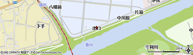 愛知県新城市川田（出口）周辺の地図