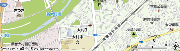 ＪＡ大井川大村周辺の地図