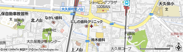 京都銀行大久保支店周辺の地図