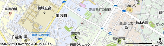 愛知県西尾市新屋敷町188周辺の地図