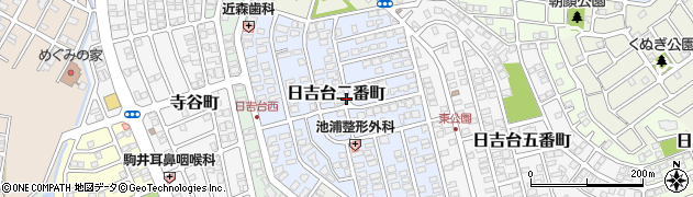 大阪府高槻市日吉台二番町周辺の地図