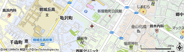 愛知県西尾市新屋敷町179周辺の地図