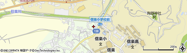 滋賀県甲賀市信楽町江田975周辺の地図
