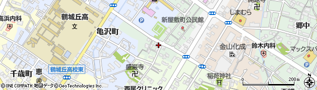 愛知県西尾市新屋敷町183周辺の地図