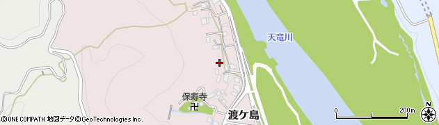 静岡県浜松市天竜区渡ケ島周辺の地図
