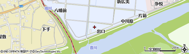 愛知県新城市川田新広美周辺の地図